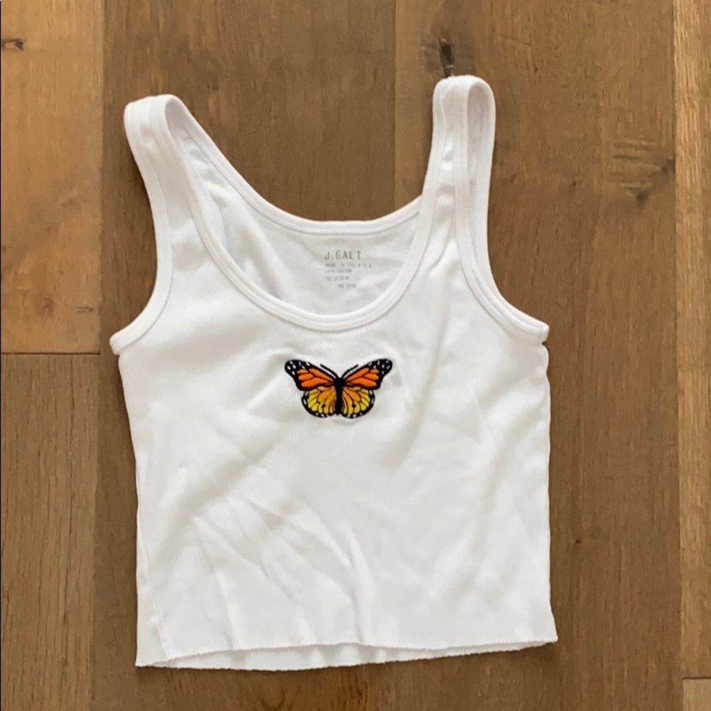 Brandy Melville butterfly tank top